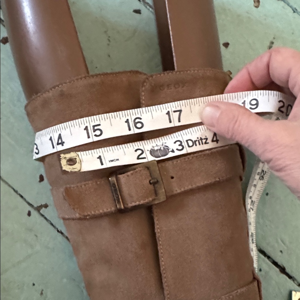GEOX EU 361/2 (US 6.5) Suede Mid Calf Adjustable Buckles - Picture 13 of 17